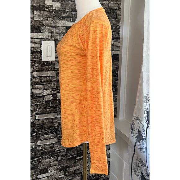 Tek Gear T-Shirt NWT Women's Mango Smoothie SM Long Sleeve Athletic Essential - Picture 3 of 7